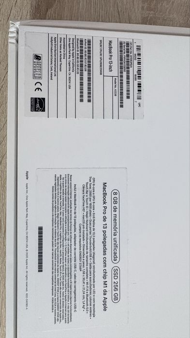 Macbook pro M1 - 13” - 256g ssd 8g Cpu + 8g Gpu