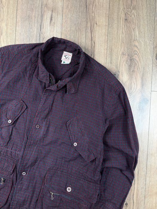 Вінтажна куртка сорочка Boston Manufacturing Firenze Italy Gorpcore Casual Клітчаста