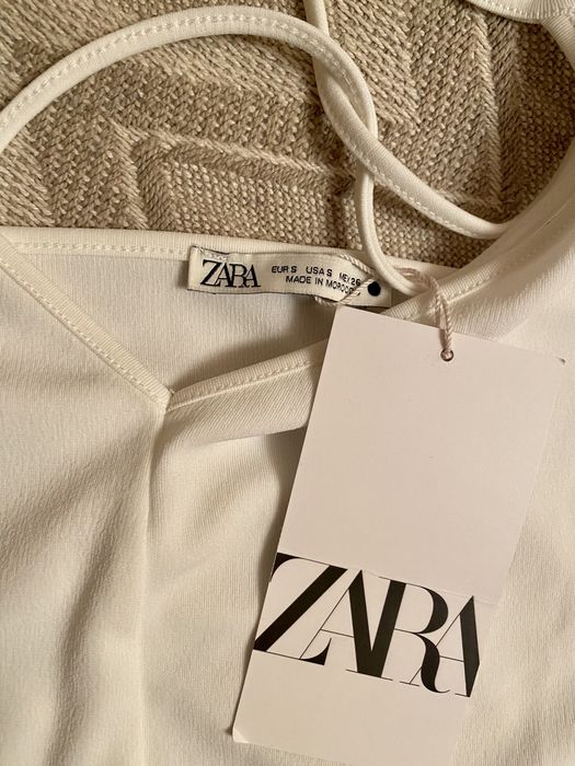 Top zara S biały. Nowy z metką.