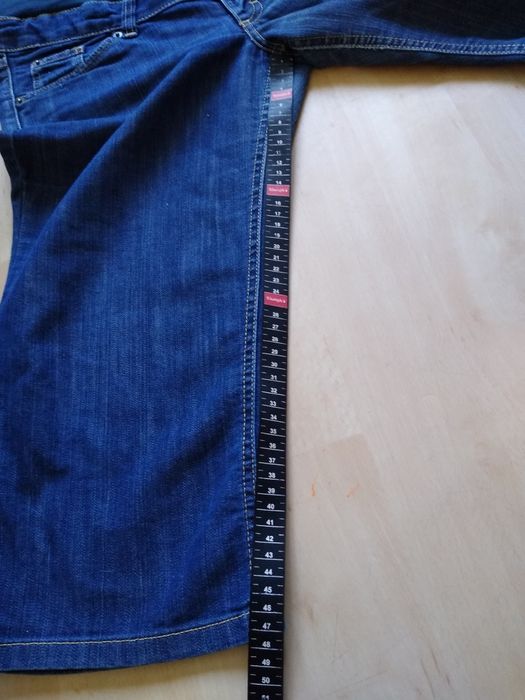 Spodnie krótkie rybaczki ciążowe jeansowe H&M Mama plus size