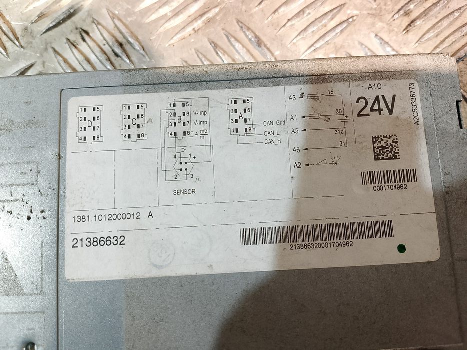 Tachograf Volvo 21386632 A2C53336773 1381.1012000012