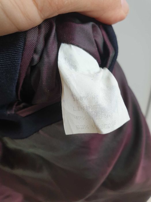 Granatowa dwurzędowa marynarka męska Hugo's XL 2XL 100% wełna