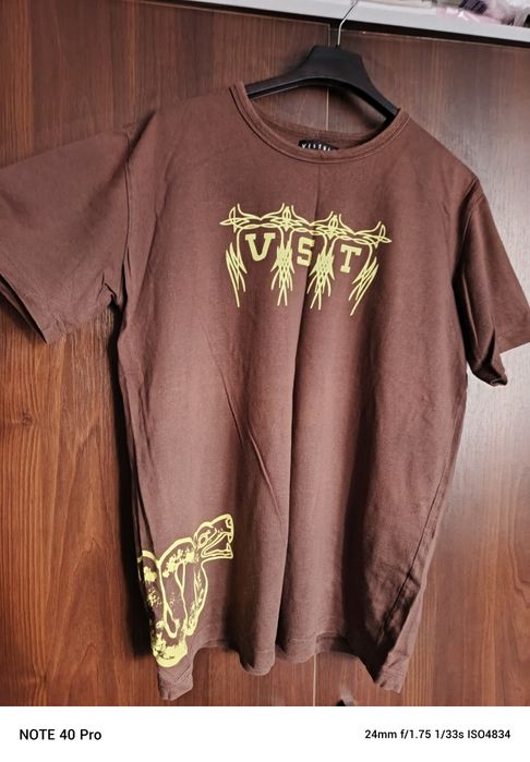 Koszulka Vistula XL brązowa bluzka t-shirt