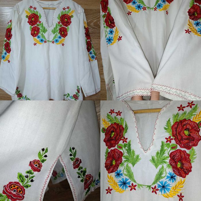 Вишиванка нова з маками на дівчину прибл.164-170 см 46-48р.M-L