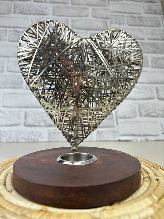 Dekoracja Lampion Serce Duże Metal