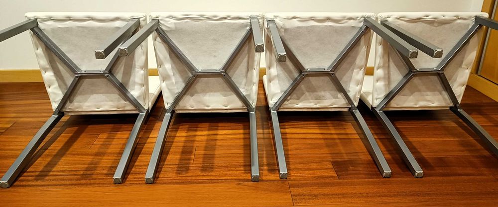 Cadeiras cozinha, cor branco