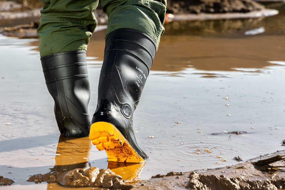 Obuwie Robocze Gumowce Kalosze Czarno Żółte 40-47 LAHTI PRO proline