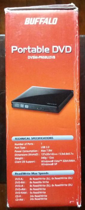 Gravador CD/DVD Buffalo Japan