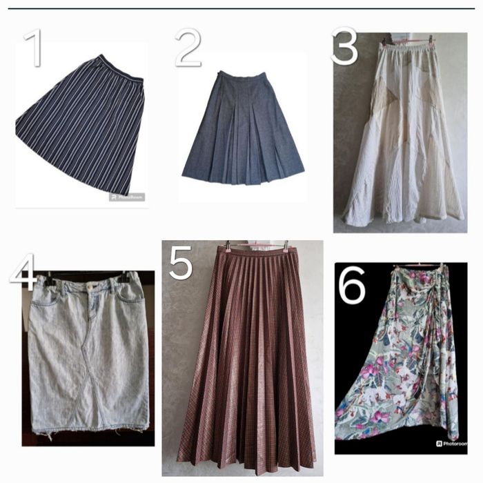 Джинсовая юбка, шифоновая со шлейфом