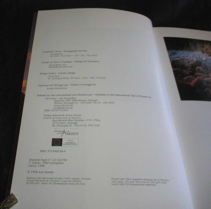 Livro Cabo da Roca Imagens do Lugar Mais Ocidental Continente Europeu