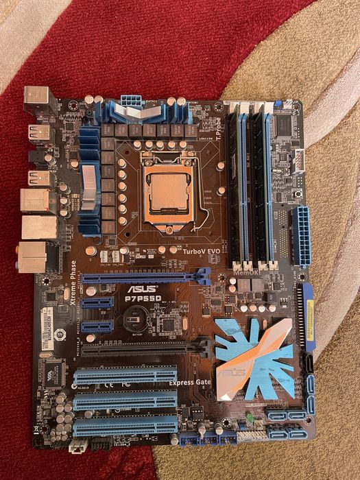 Продам комплект відеокарти 750ti с материнкою і процесором