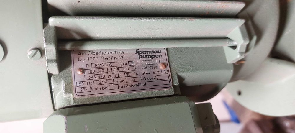 Pompa pionowa wirowa Spandau PMS 11A