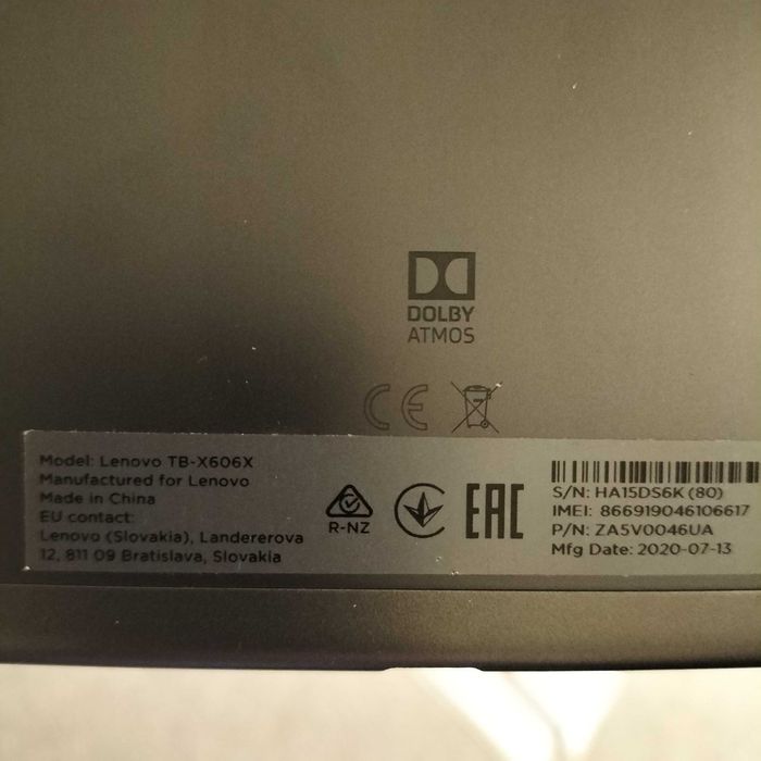 Tablet LENOVO Tab 10.1" 4/64GB LTE Wi-Fi Szary