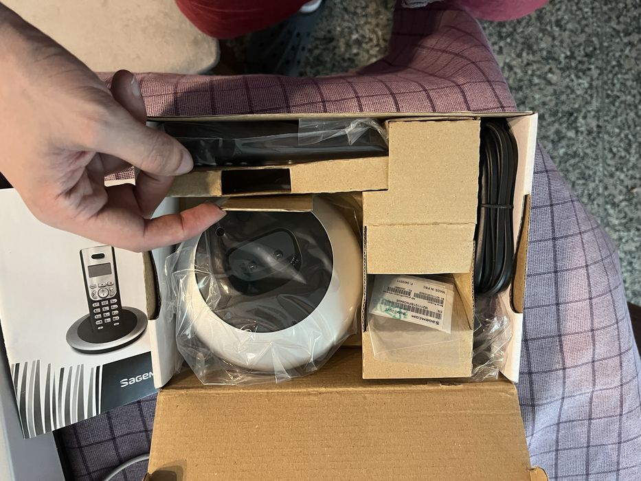 Telefone Fixo Sem Fios com Base e Carregador – Funciona Perfeitamente