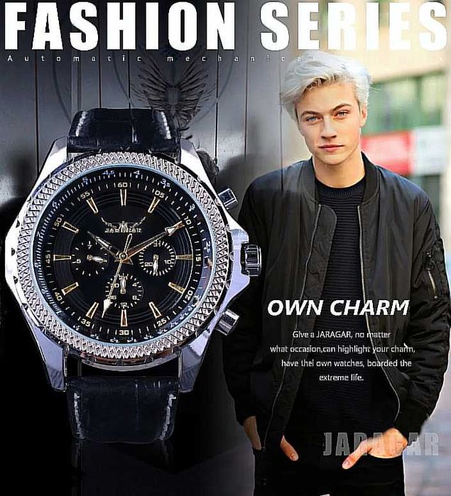 Biznesowy Zegarek Męski/JARAGAR/Automatyczny/