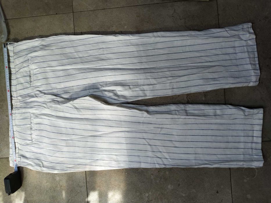 spodnie lniane ,, M & S ' Colection , r. 52 , XXL - NOWE