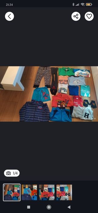 Paka ubrań rozmiar 110cm chłopiec