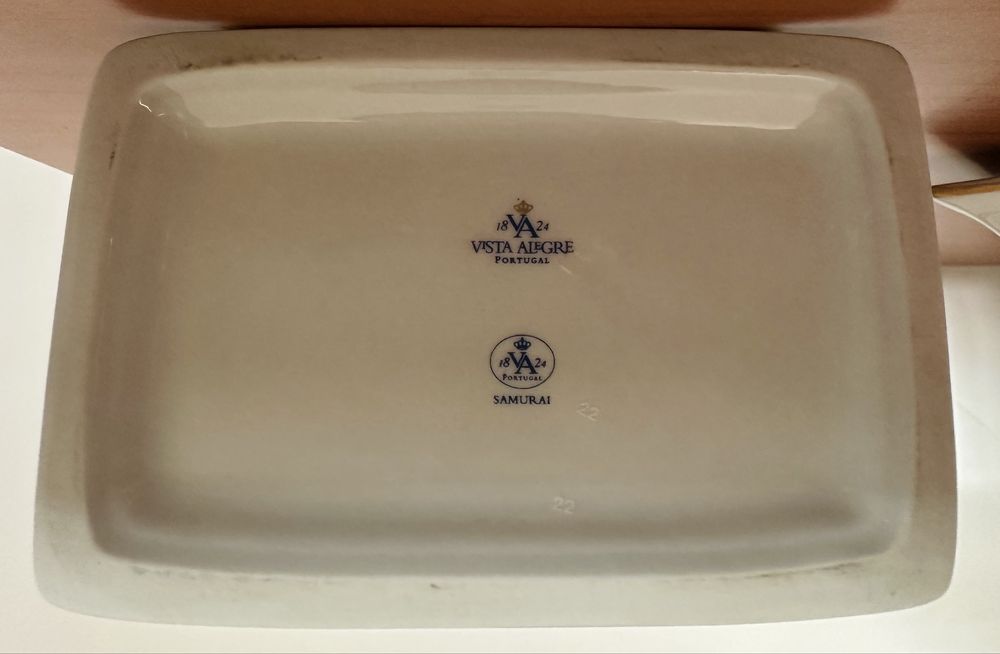 Talha jarra vaso oriental com tampa Vista Alegre - Samurai