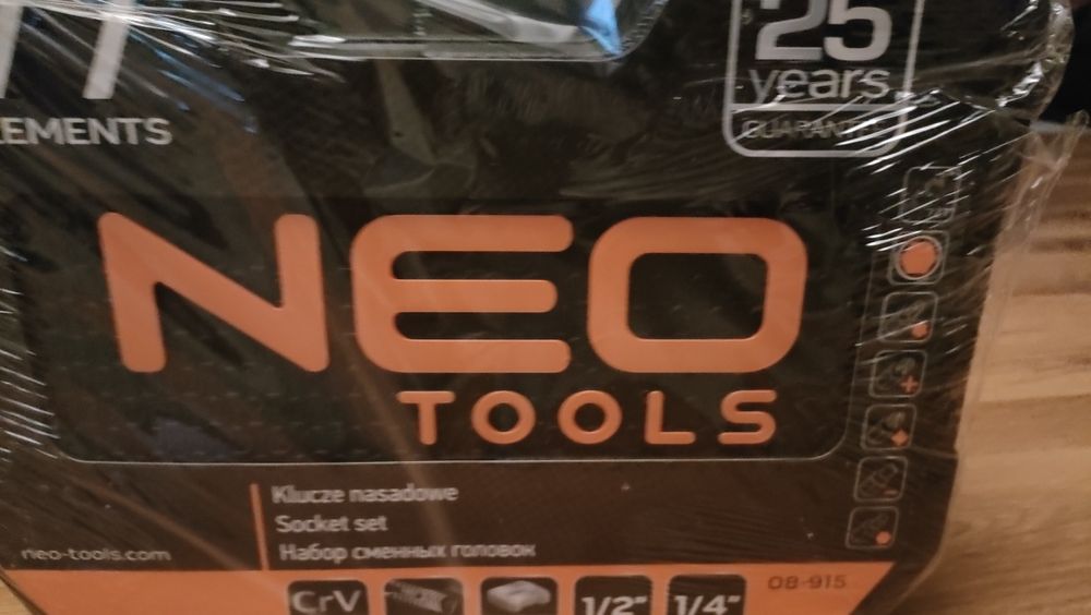 Klucze nasadowe neo tools 77 elementów zestw 08-915