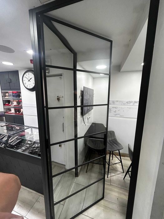 Drzwi loft stalowo-szklane na wymiar | Drzwi industrialne | Producent