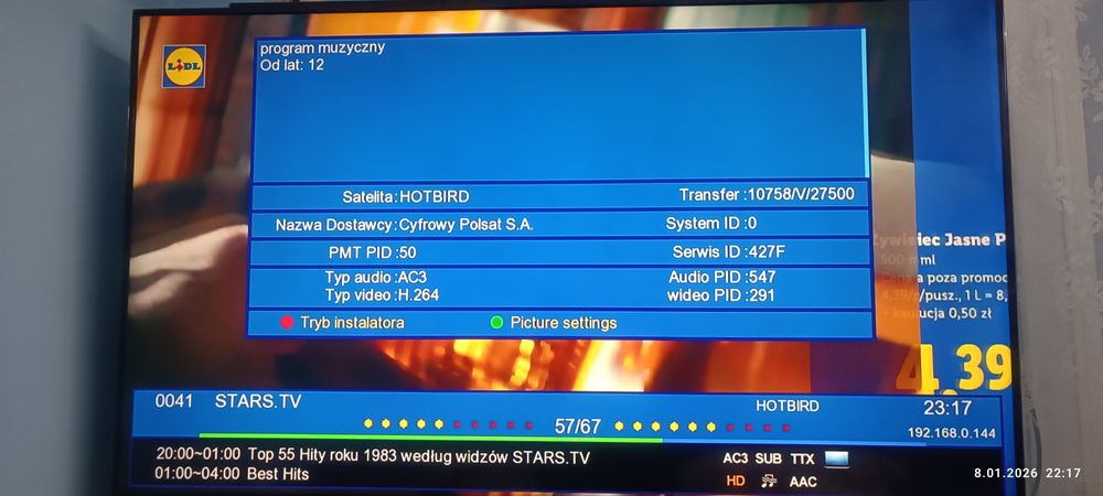 Tuner satelitarny Opticum Sloth