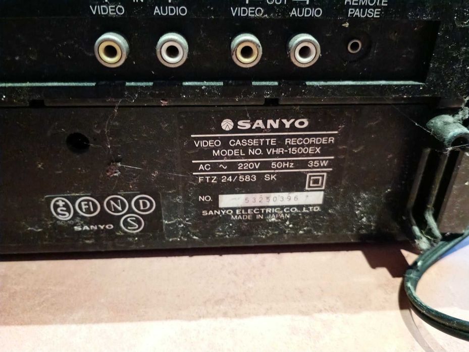 Sanyo Cassette Recorder VHR-1500EX