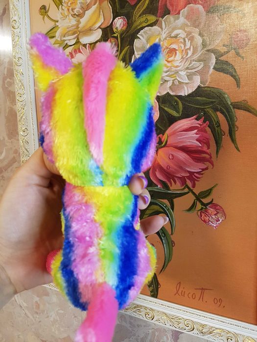 TY Beanie Boos глазастик яркий единорог 17 см