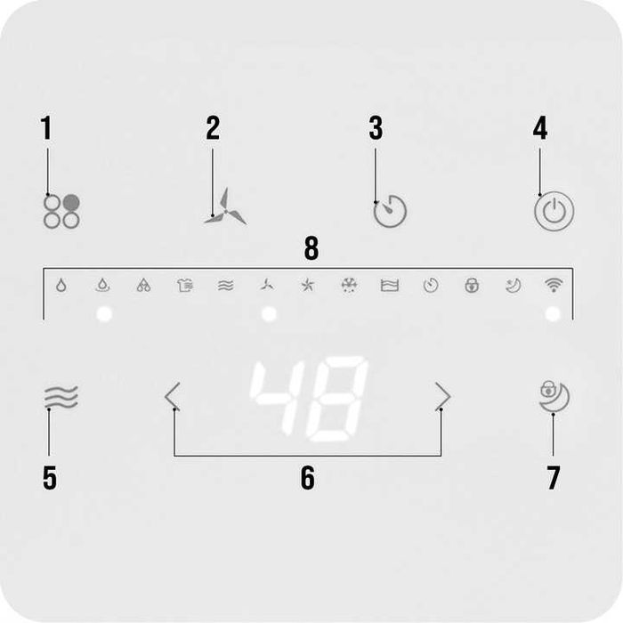 WYDAJNY Osuszacz Powietrza WIFI automatyczny pochłaniacz wilgoci 12L