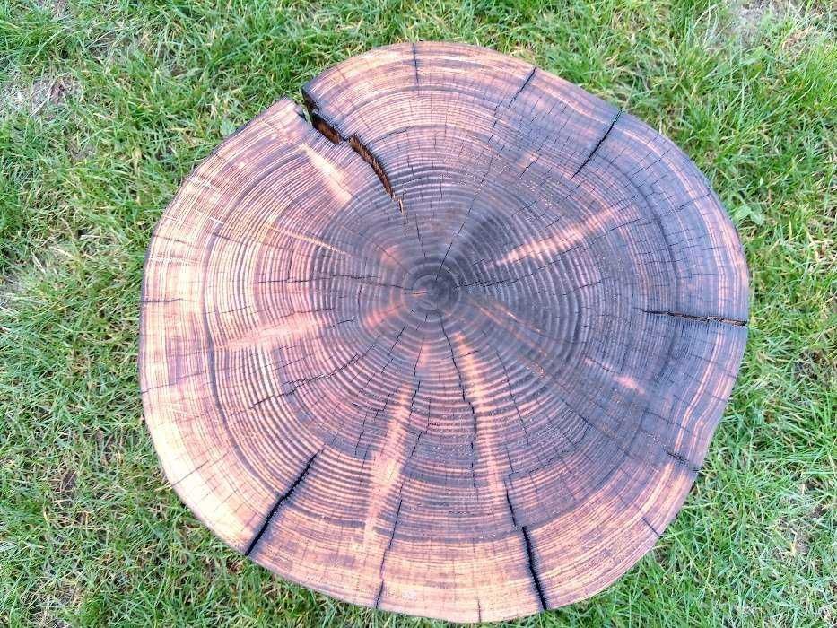 Pionek, taboret z litego drewna