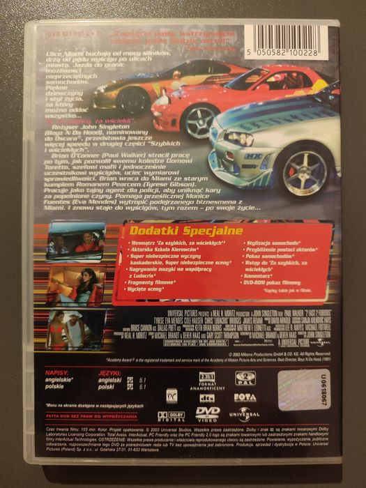 Za szybcy za wściekli DVD