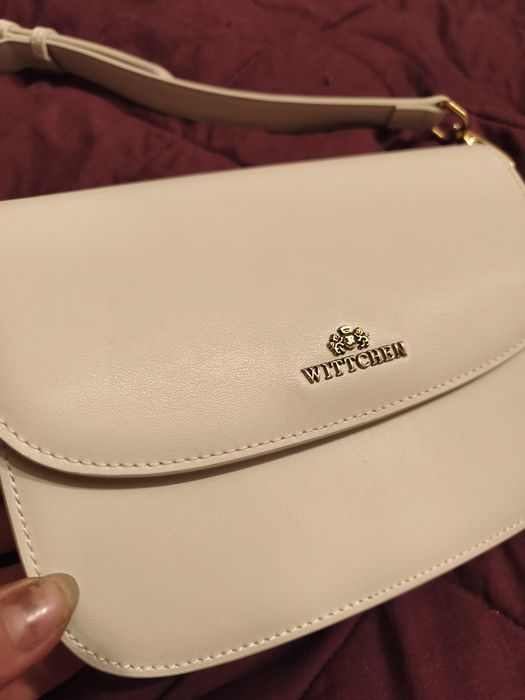 Mała skórzana listonoszka Wittchen kremowa