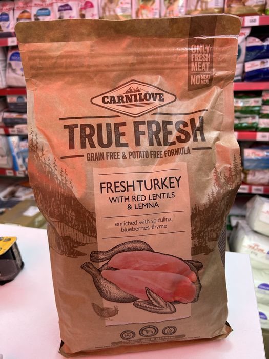 Carnilove true fresh з індичкою для собак 4 кг