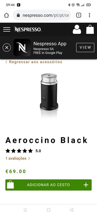 NOVO Aeroccino3 Nespresso