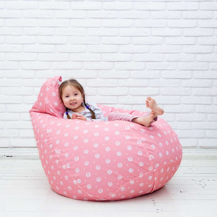 Тренд 2025 Крісло Мішок Принт Рожевий Пуф Мішок Меблі Кресло Харків