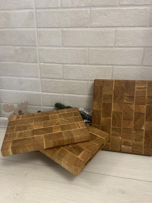 Кухонна торцева обробна дошка з дуба. Торцеві обробні дошки. 25*30*3.5