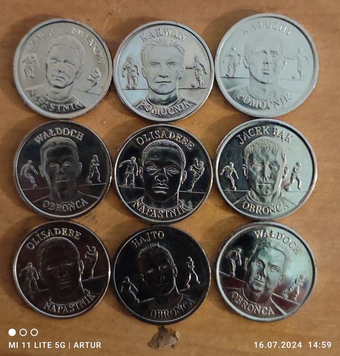 Monety okolicznościowe Euro 2000 PZPN