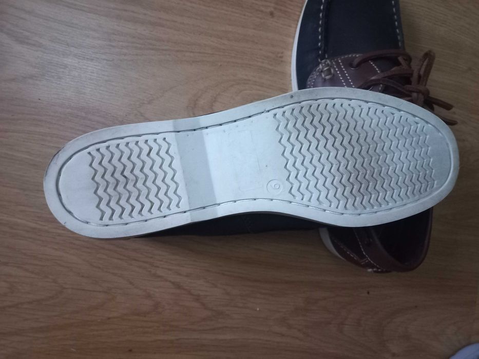 Мужские новые кожаные туфли - топсайдеры Onfire 43 p.