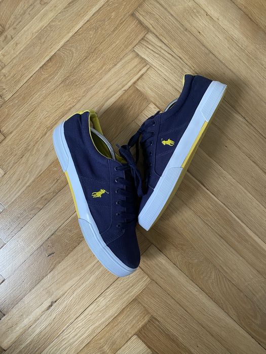 Męskie buty Ralph Lauren 43.5 granatowe trampki