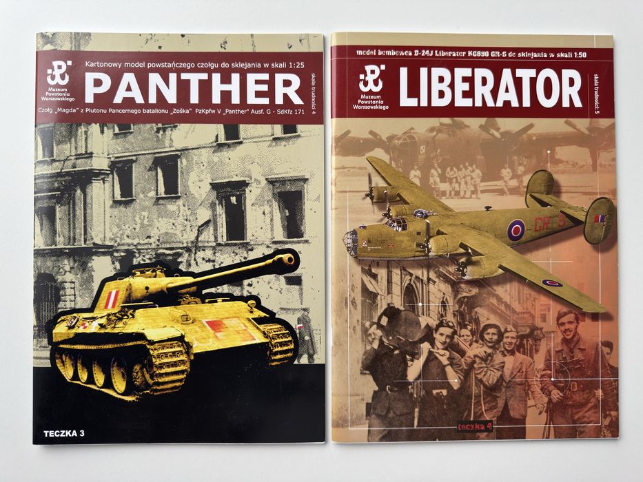 Nowe kartonowe modele czołgu Panther oraz samolotu Liberator.