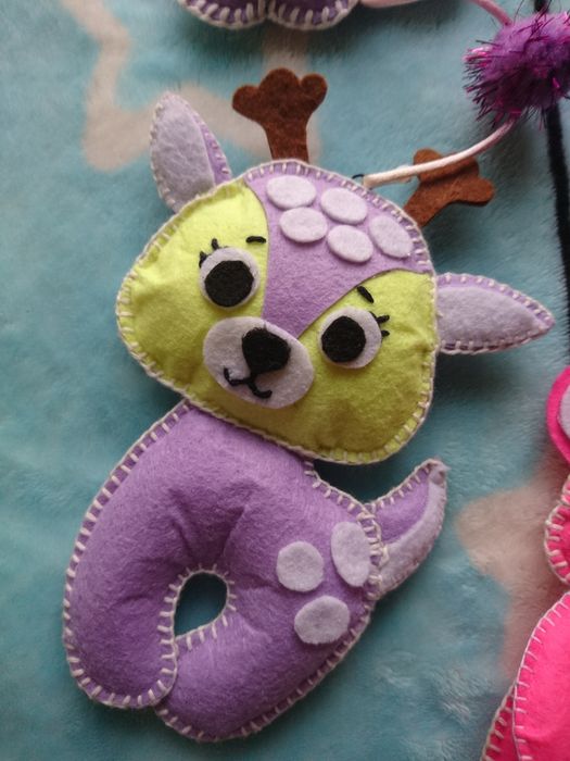 Мобиль для новорожденных из фетра