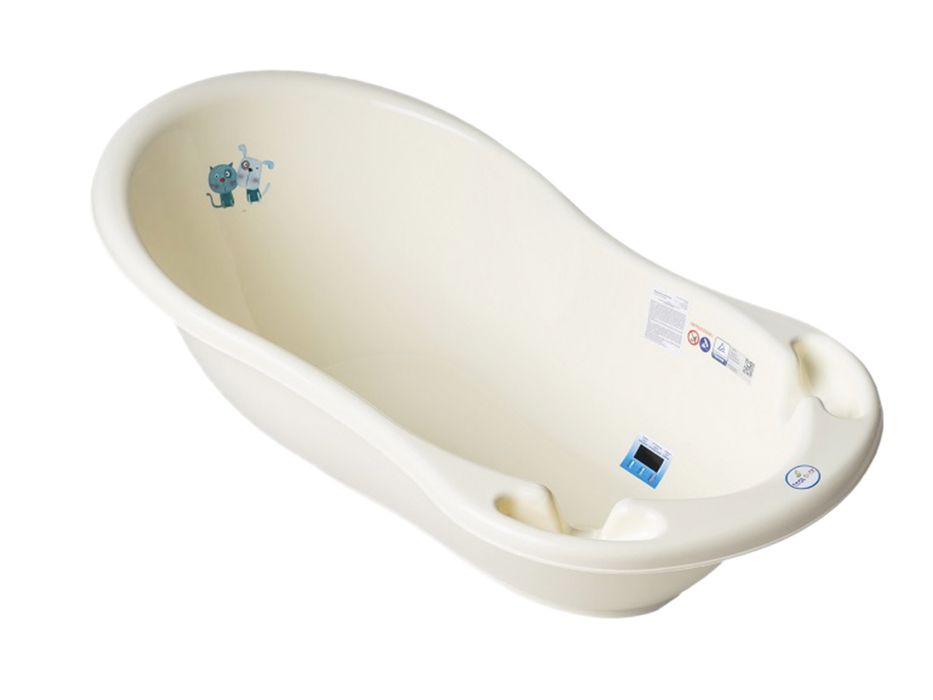 Ванночка с термометром, сливом и горкой tega baby