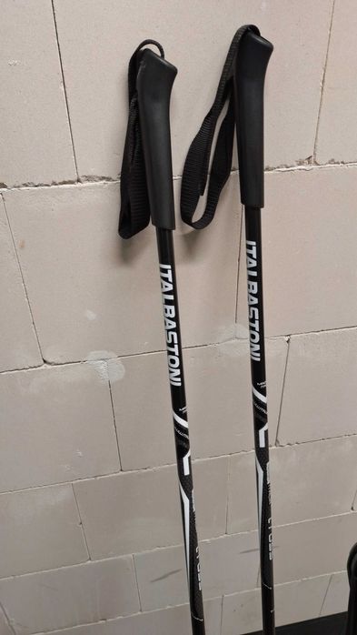 Narty biegowe biegówki Peltonen 190, Buty Fisher 41, Kijki Italbastoni
