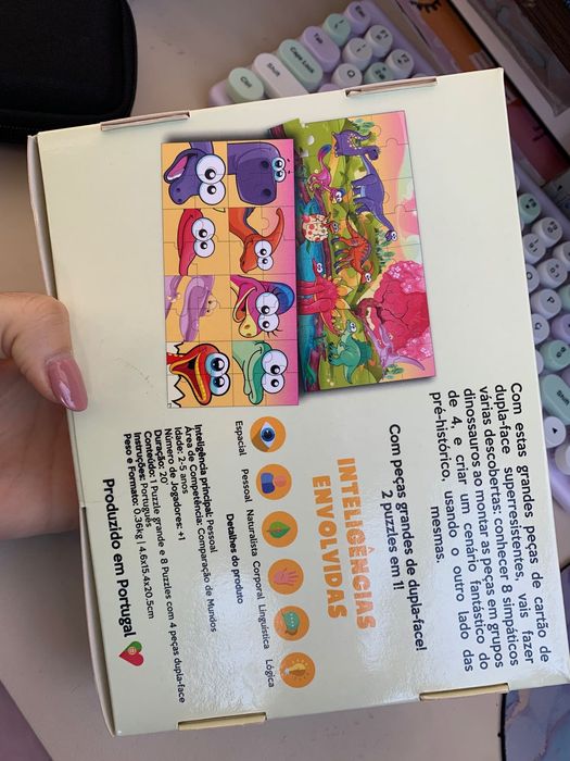 Puzzle reversível dissossauros