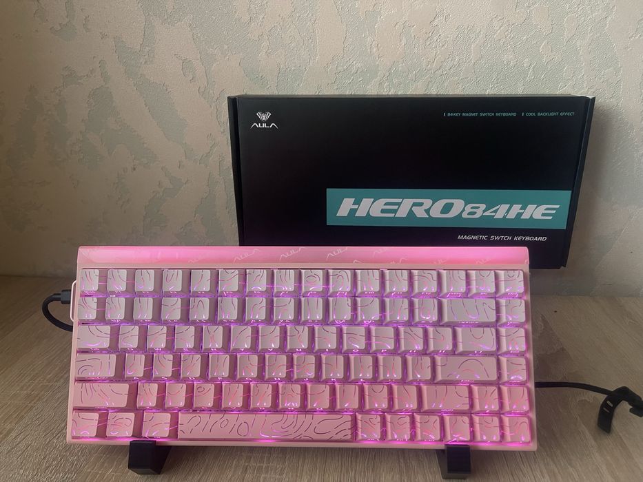 ‼️Aula HERO 84 he Pink магнітна клавіатура‼️Нова