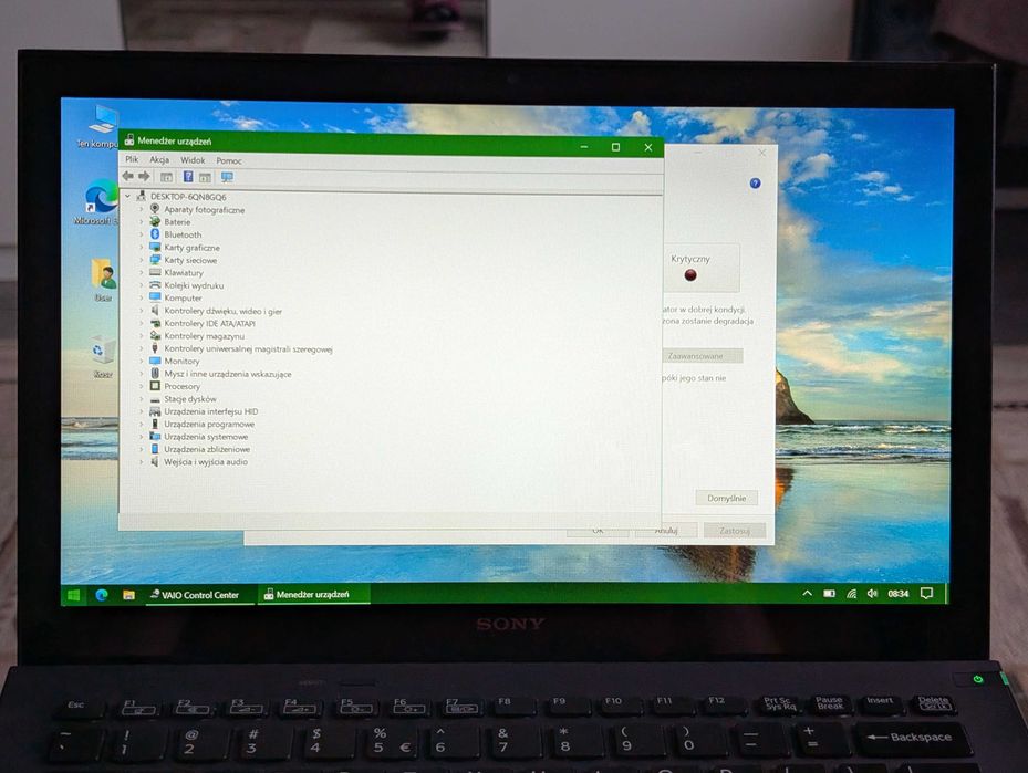 Lekki laptop SONY Vaio z ekranem dotykowym