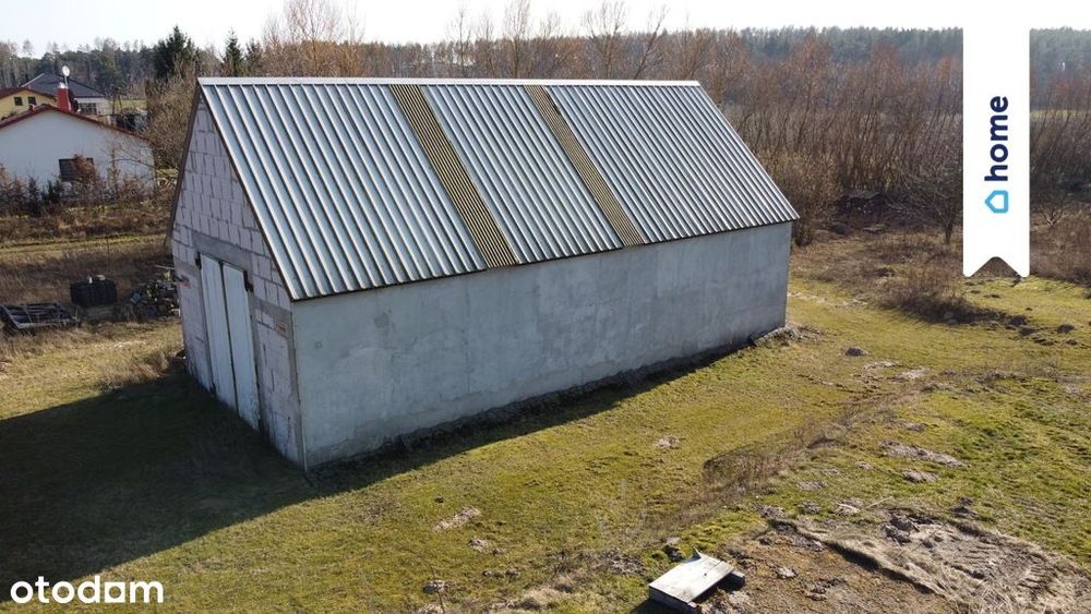 Garaż który chce być domem, działka 1100 m2