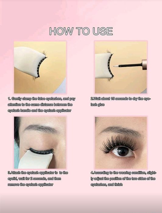 Klips do zakładania sztucznych rzęs * Nowy