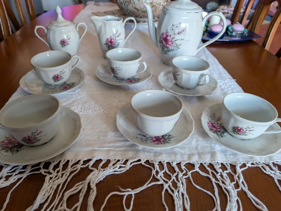 Conjunto de Chá Sociedade Porcelanas Coimbra – Clássico