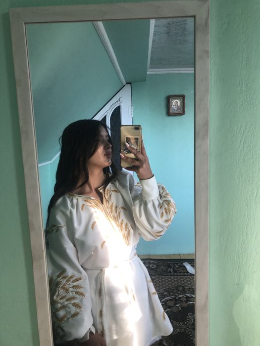 Вишита сукня вишита колосками