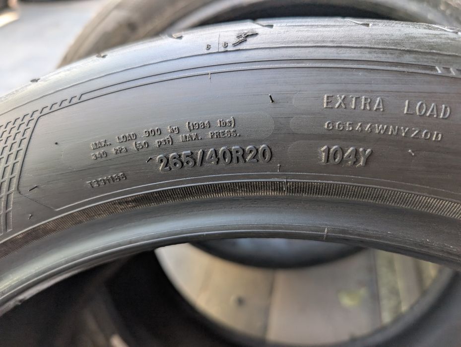 Летняя резина 265/40 R20 Goodyear Eagle